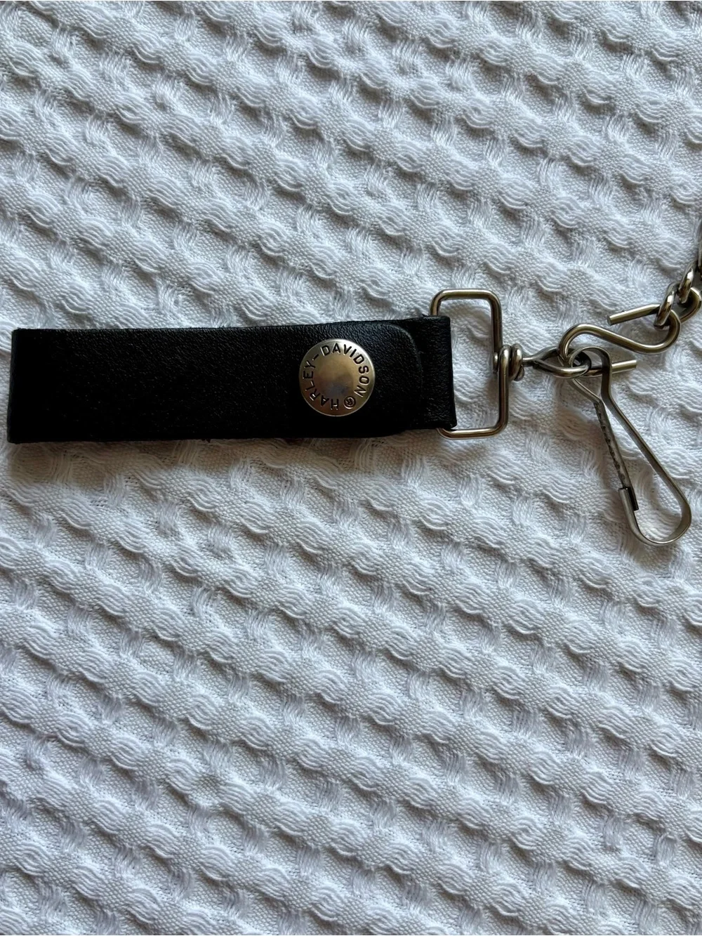 Harley Davidson Black Leather Biker Chain Wallet